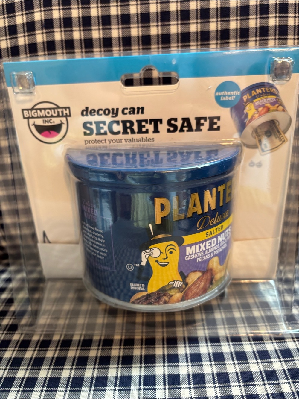 BigMouth Decoy Can Secret Safe - Blue Planters Style